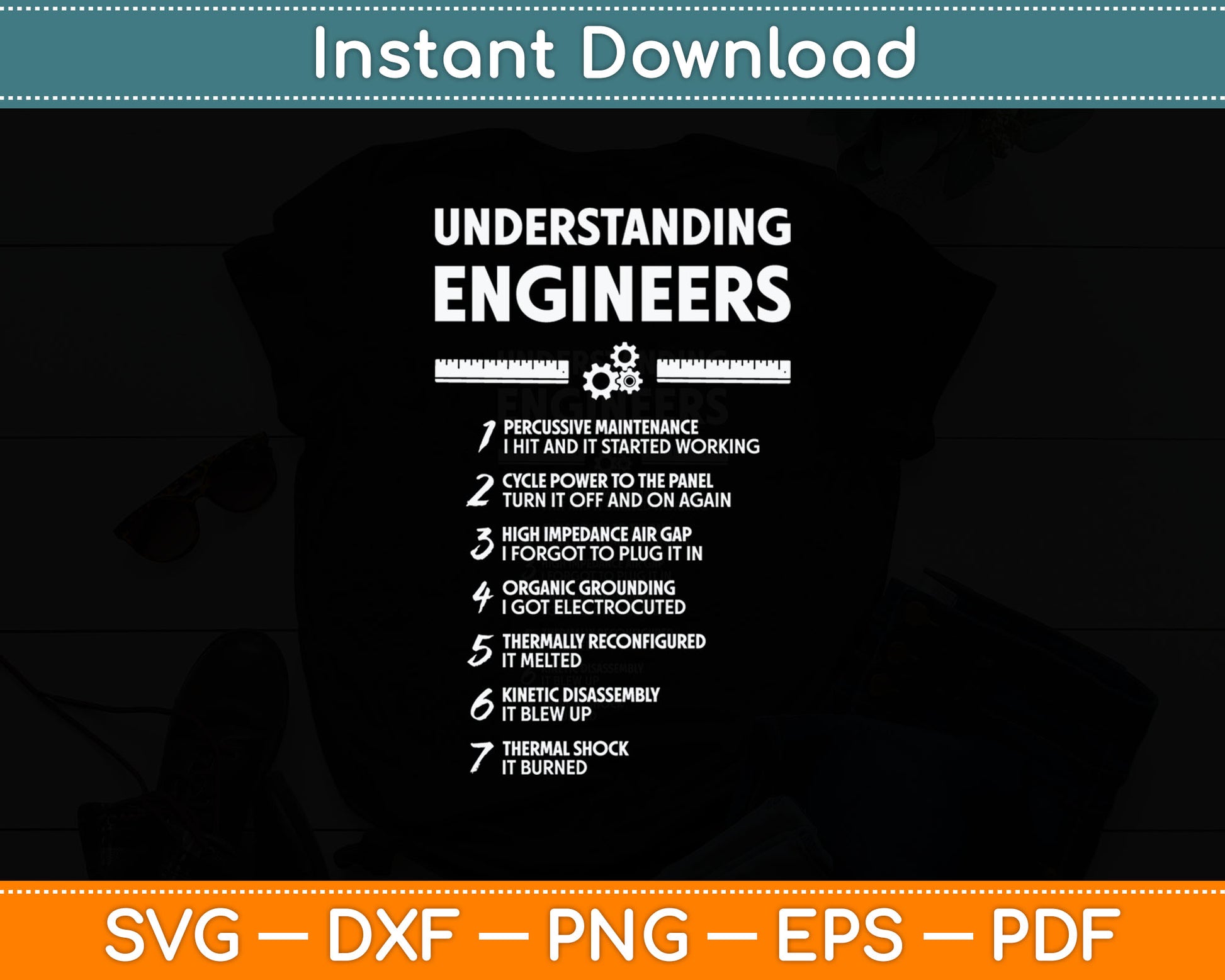 Understanding Engineers - Funny Sarcastic Engineering Svg Digital Cutting File