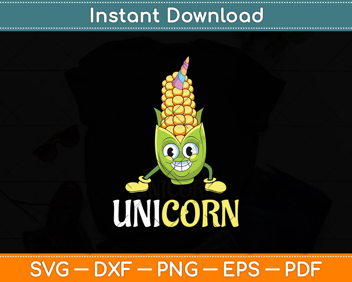 Funny Uni Corn Unicorn Corn Lovers Corn Farmer Svg Digital Cutting File