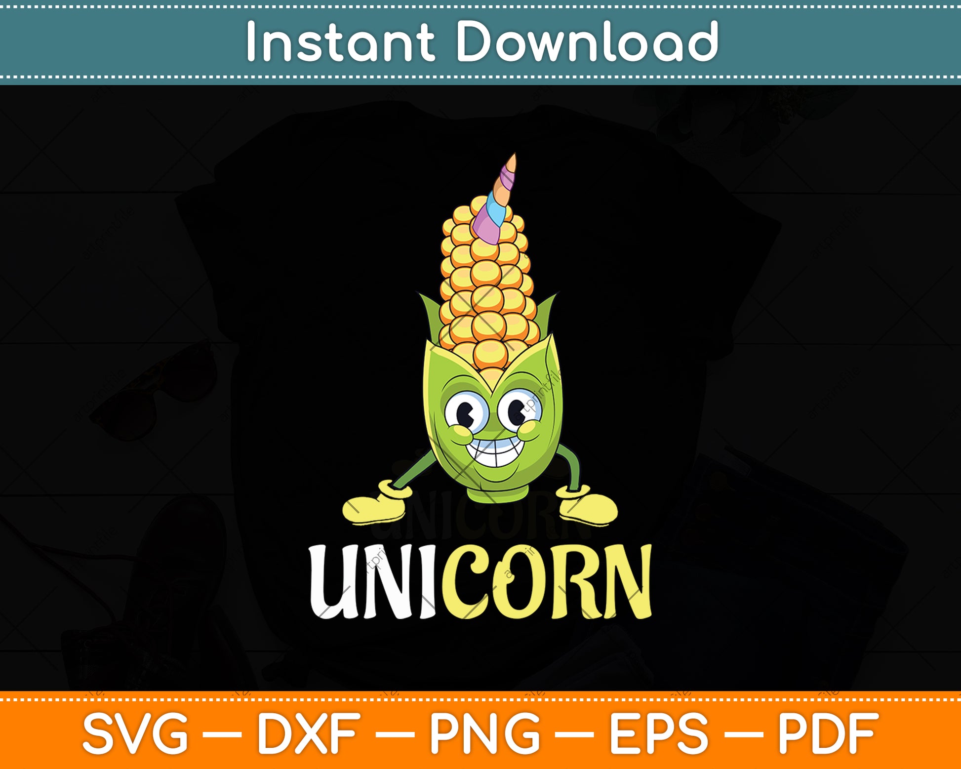 Funny Uni Corn Unicorn Corn Lovers Corn Farmer Svg Digital Cutting File