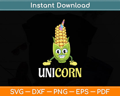 Funny Uni Corn Unicorn Corn Lovers Corn Farmer Svg Digital Cutting File