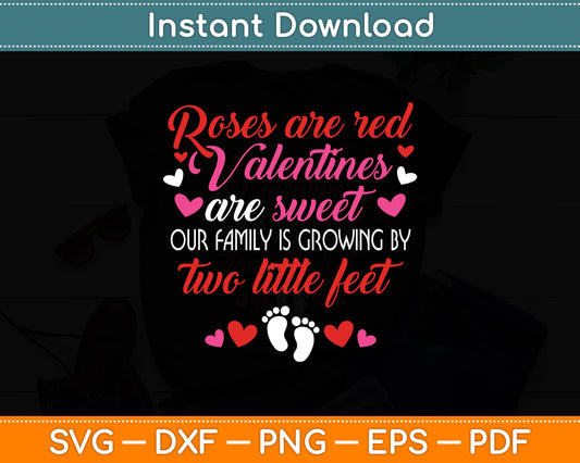 Valentines Day Pregnancy Announcement Baby Reveal Mom Svg Digital Cutting File