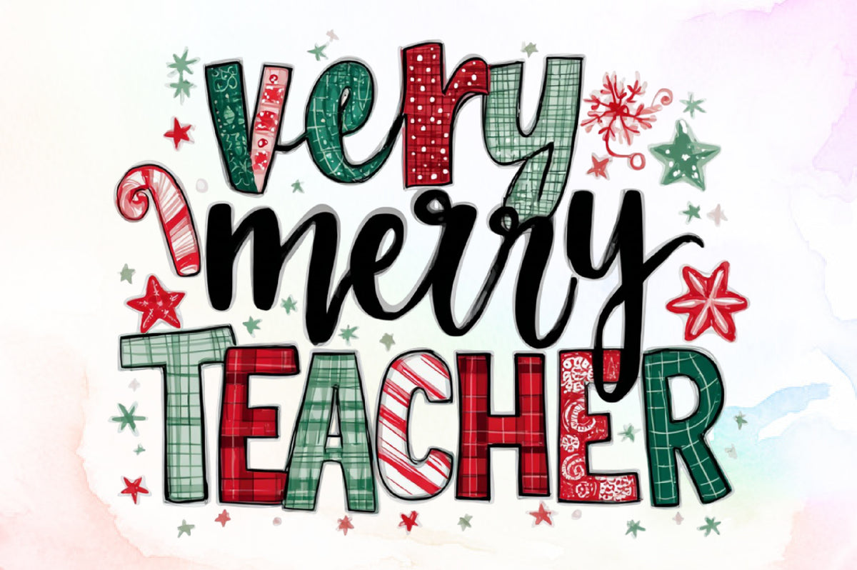 Very Merry Teacher Christmas PNG