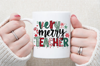 Very Merry Teacher Christmas PNG