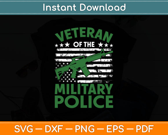 Veteran Of The Military Police Retirement Svg Digital Cutting File