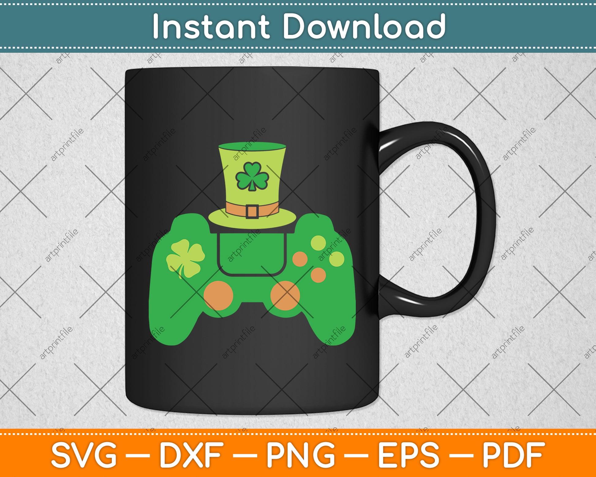Video Game Controller St Patricks Svg Digital Cutting File