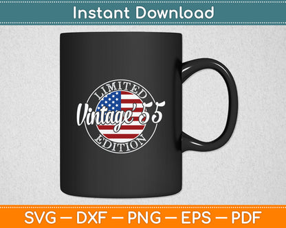 Vintage 1955 70th Birthday Gifts For Men Women 70 Year Old Svg Digital Cutting File