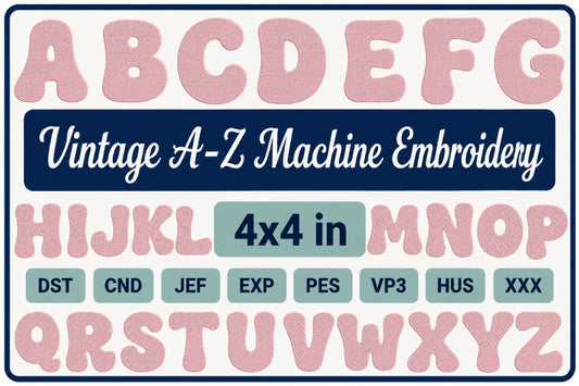 Vintage A-Z Machine Embroidery Designs