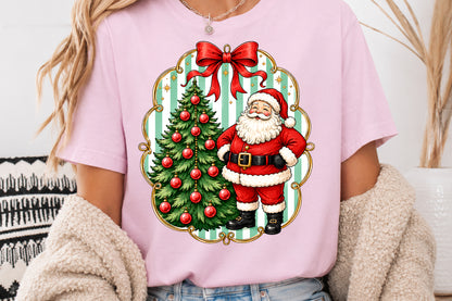 Vintage Christmas Sublimation PNG Santa Tree Nutcracker Merry Christmas Bundle