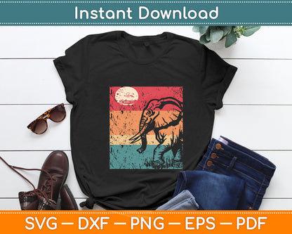 Vintage Elephant Art - Zookeeper Zoologist Safari Lover Svg Digital Cutting File