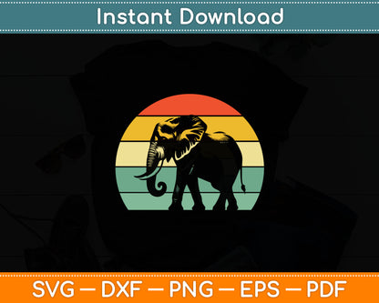 Vintage Elephant Lover Svg Digital Cutting File