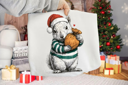 Vintage Hand-Drawn Xmas Animals Clipart