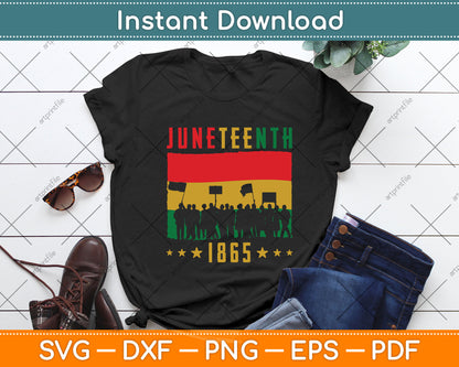 Vintage Juneteenth 1865 African Svg Png Dxf Digital Cutting File