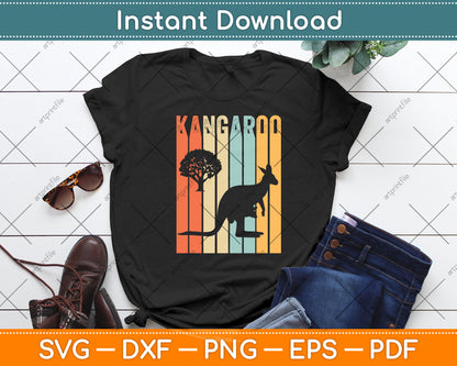Vintage Kangaroo Lover Svg Png Dxf Digital Cutting File