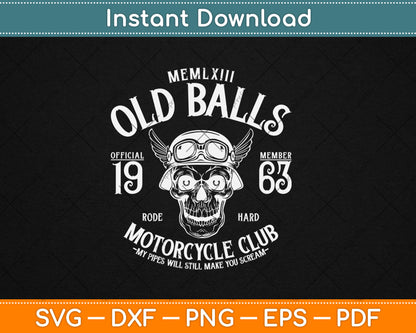 Vintage Motorcycle 60th Birthday Svg Digital Cutting File