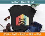 Vintage Racoon Svg Digital Cutting File