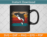 Vintage Retro Killer Whale Svg Digital Cutting File