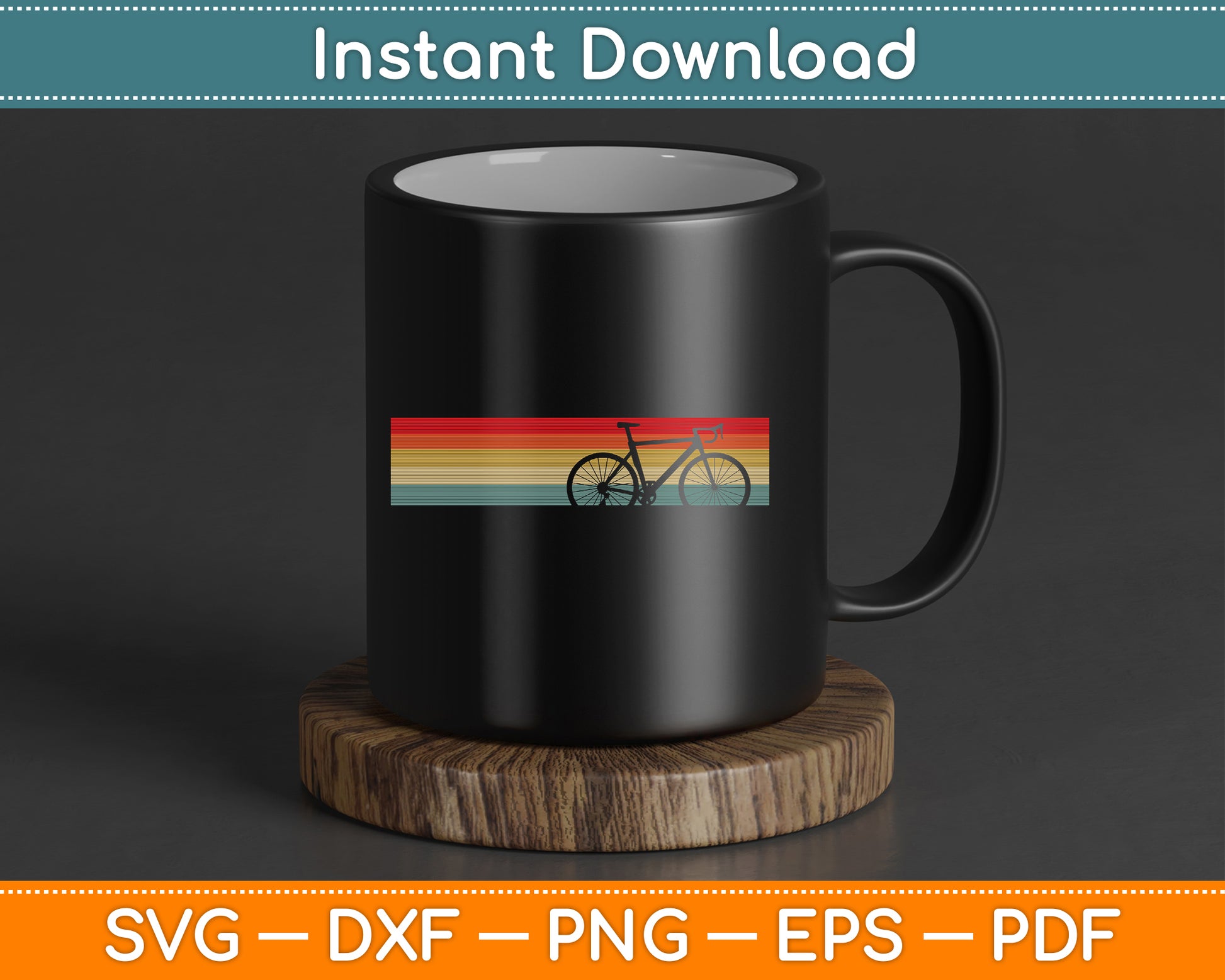 Vintage Road Bike Fixie Bicycle Road Cyclist Retro Cycling SVG Digital Cutting File