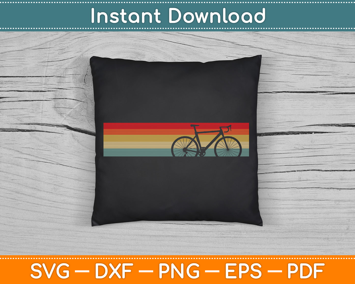 Vintage Road Bike Fixie Bicycle Road Cyclist Retro Cycling SVG Digital Cutting File