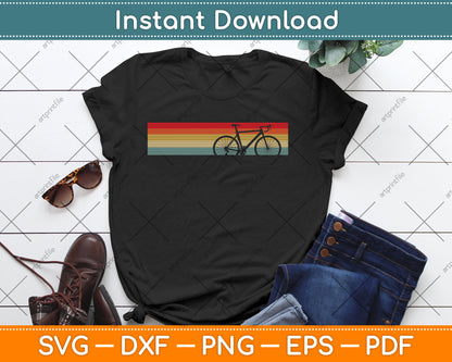 Vintage Road Bike Fixie Bicycle Road Cyclist Retro Cycling SVG Digital Cutting File