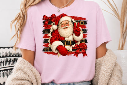 Vintage Santa Christmas PNG Retro Santa Claus Sublimation