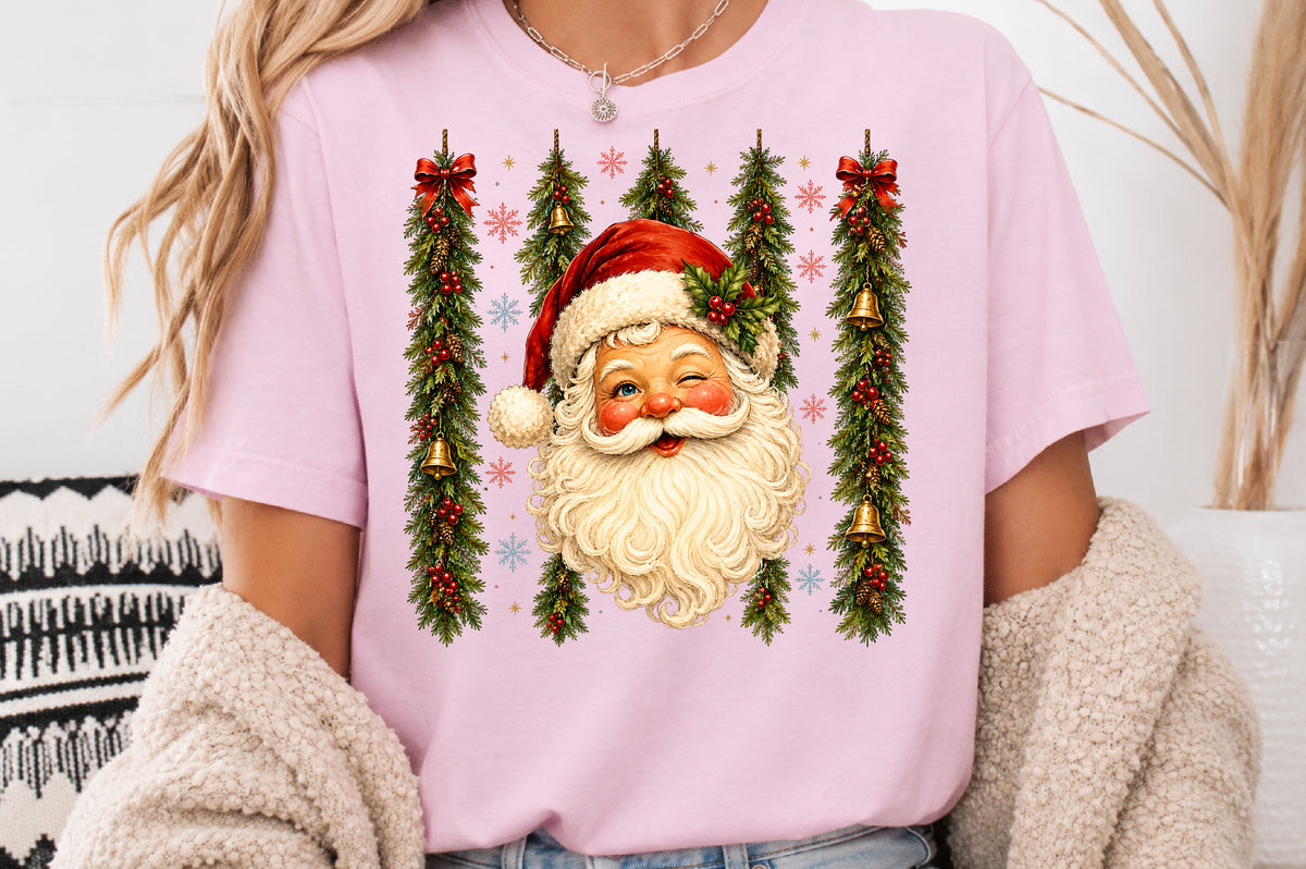Vintage Santa Claus Christmas PNG Festive Holiday Clipart