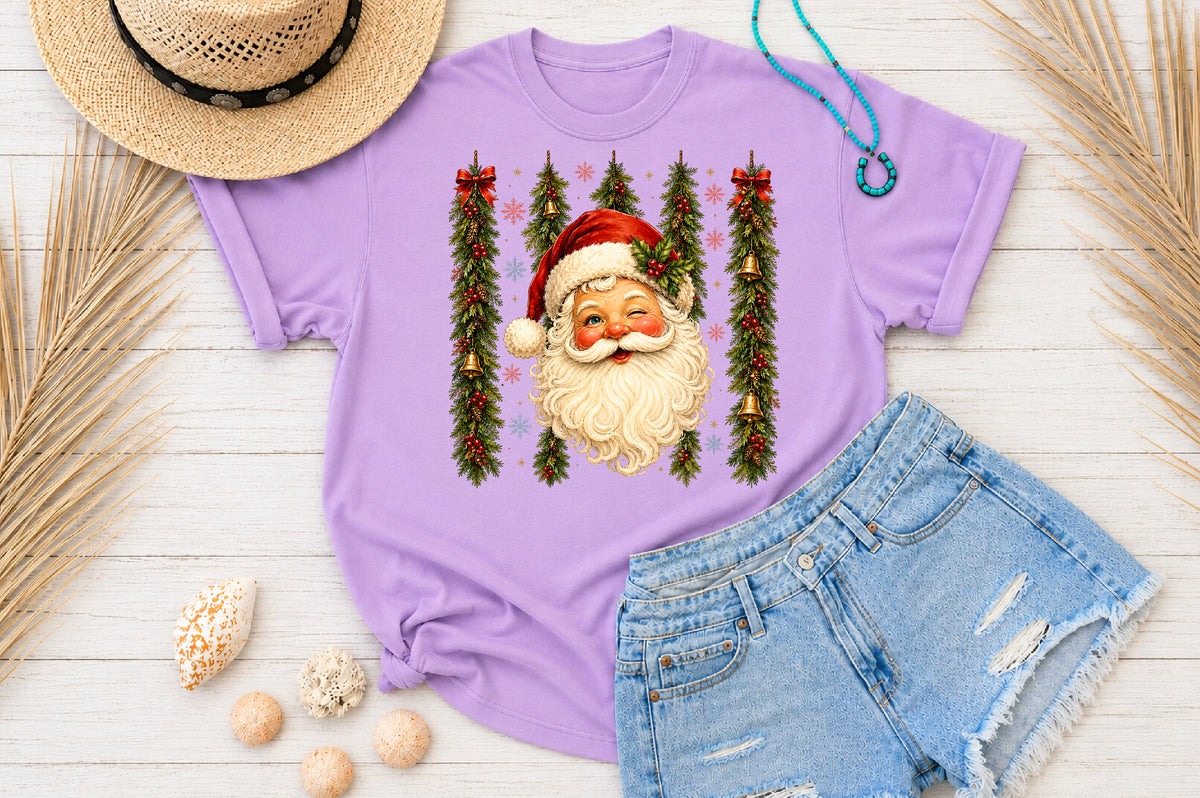 Vintage Santa Claus Christmas PNG Festive Holiday Clipart