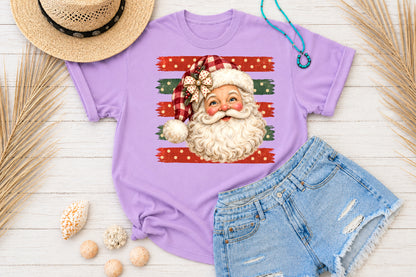 Cute Vintage Santa Claus Christmas PNG Retro Holiday Sublimation Design
