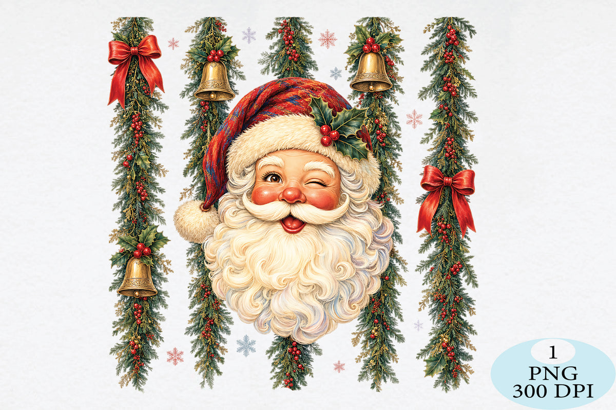 Vintage Santa Claus Christmas PNG