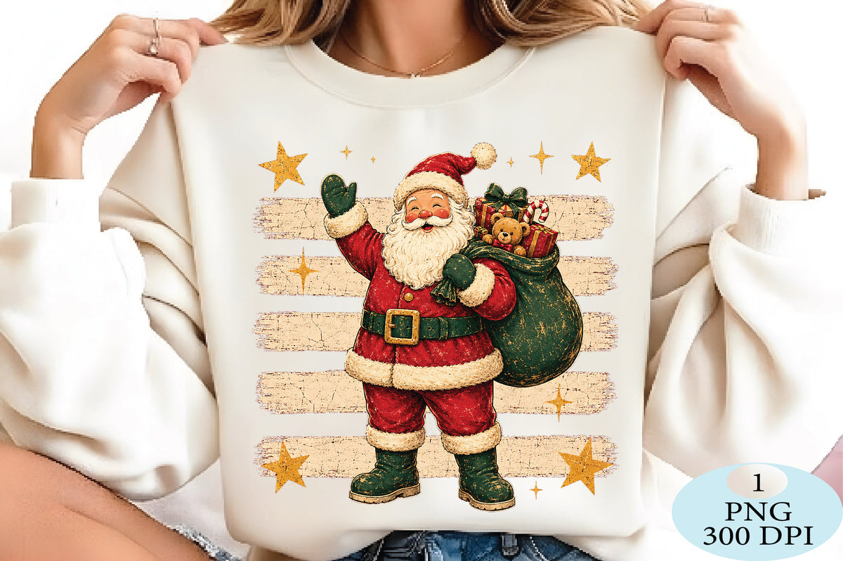 Vintage Santa Claus Christmas PNG