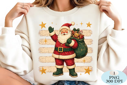 Vintage Santa Claus Christmas PNG