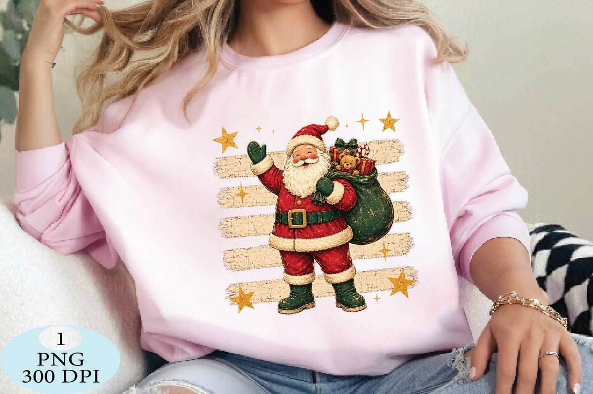 Vintage Santa Claus Christmas PNG