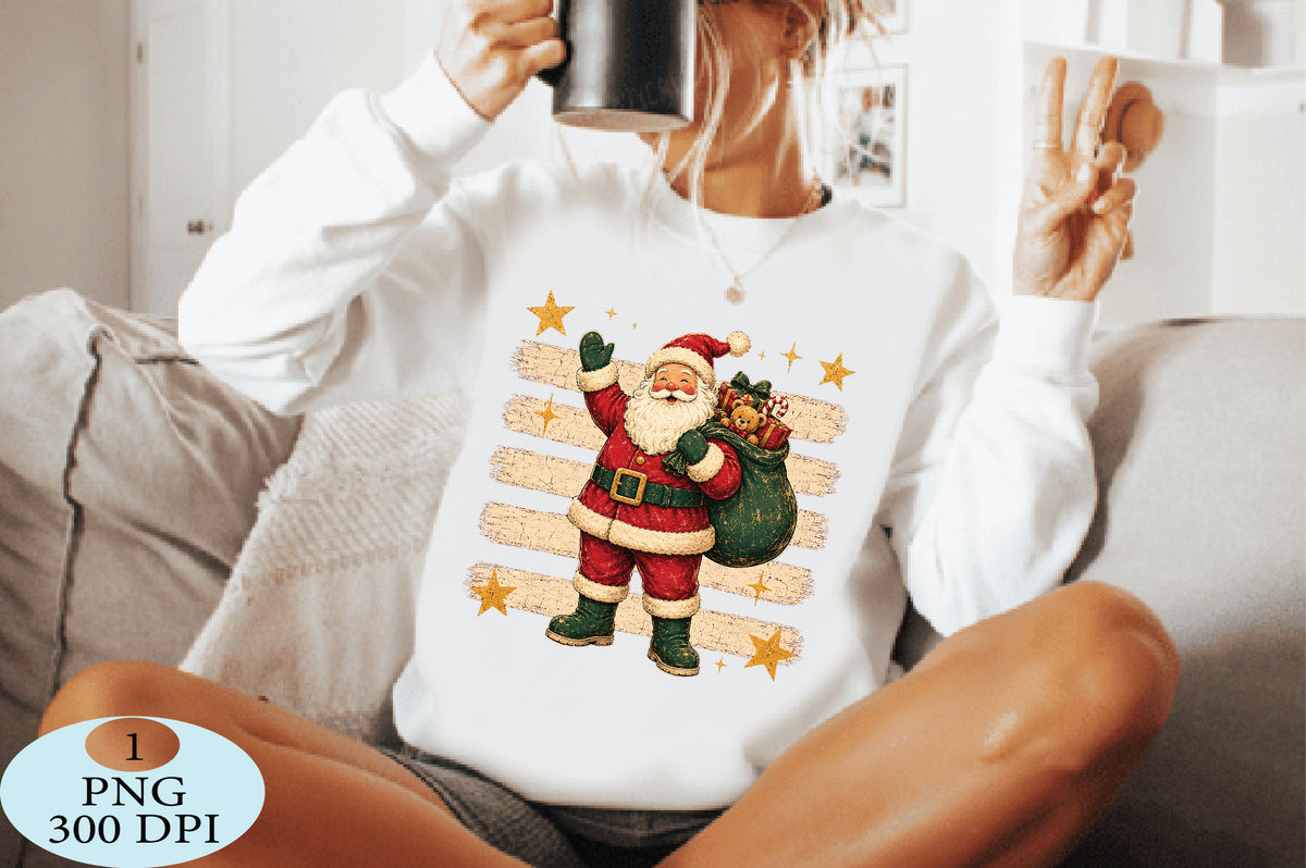 Vintage Santa Claus Christmas PNG