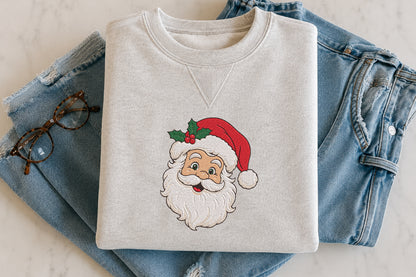 Vintage Santa Embroidery Design