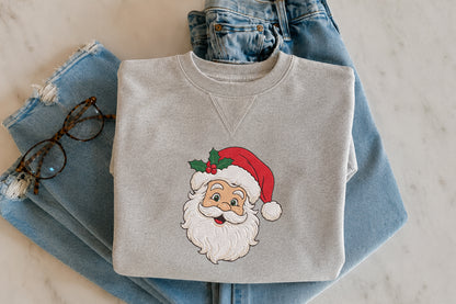Vintage Santa Embroidery Design