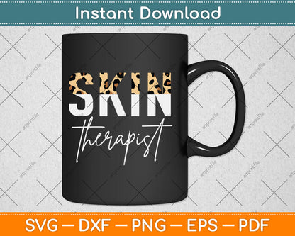 Vintage Skin Therapist Skincare Leopard Skin Esthetician Svg Digital Cutting File