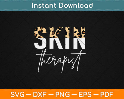 Vintage Skin Therapist Skincare Leopard Skin Esthetician Svg Digital Cutting File
