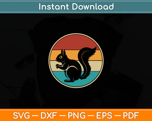 Vintage Squirrel Funny Svg Digital Cutting File