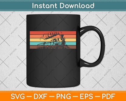 Vintage Train Railroad Retro Svg Png Dxf Digital Cutting File