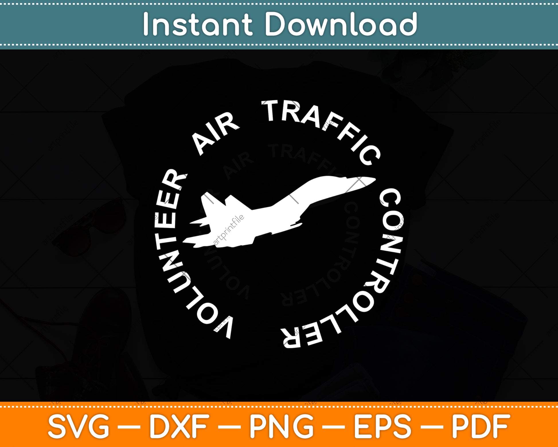 Volunteer Air Traffic Controller Svg Digital Cutting File