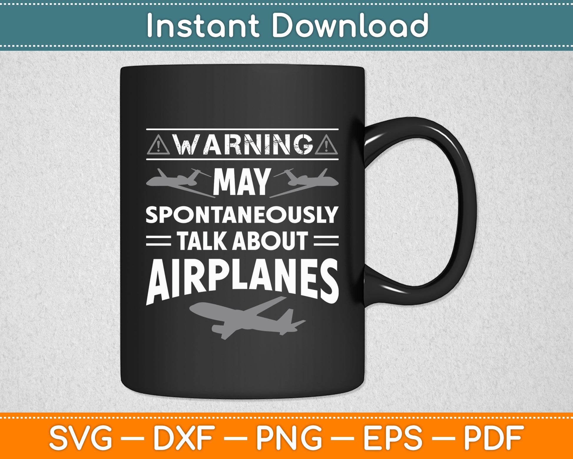 Warning May Spontaneously Aviation Pilot Airplane Flight Pilot Svg Digital Cutting File