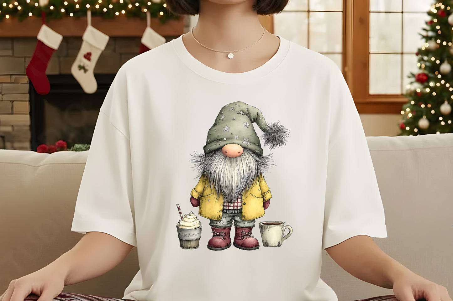 Whimsical Christmas Gnome Clipart PNG Bundle