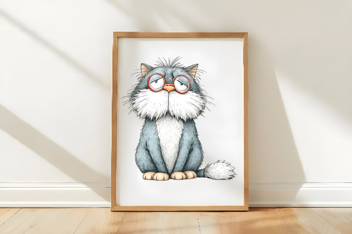 Watercolor Christmas Cat Clipart PNG | Cute Holiday Cats