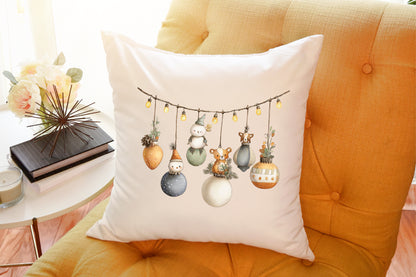 Watercolor Christmas Decor Clipart PNG Bundle