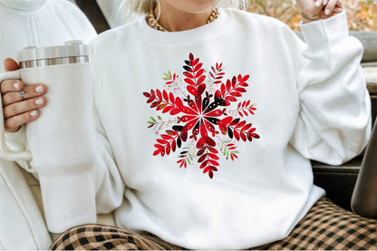 Watercolor Christmas Pattern Clipart PNG Bundle