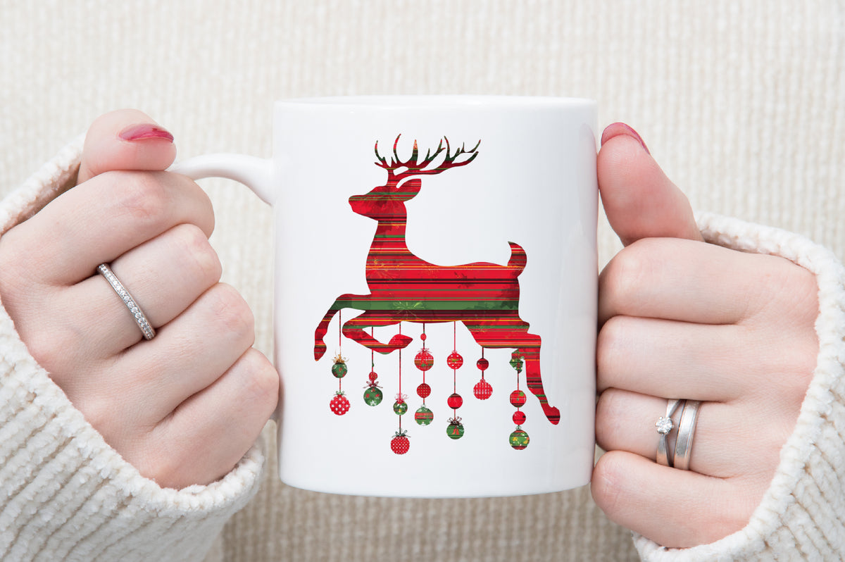 Watercolor Christmas Pattern Clipart PNG Bundle