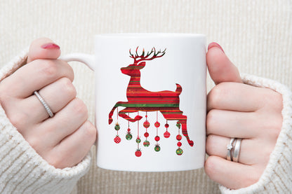 Watercolor Christmas Pattern Clipart PNG Bundle