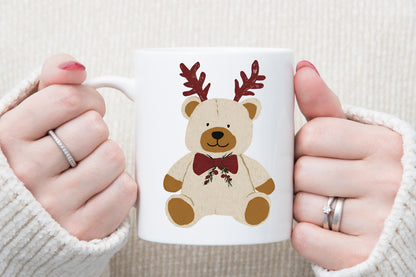 Christmas Teddy Bear Clipart PNG Cute Bears Cheese Cookies Holiday Sublimation Bundle