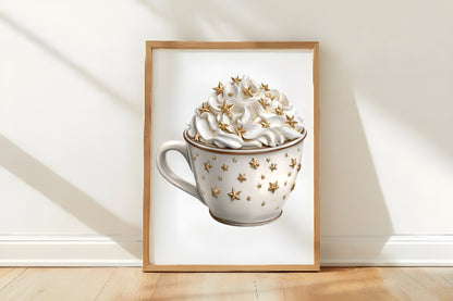 Watercolor Cozy White Christmas Clipart PNG