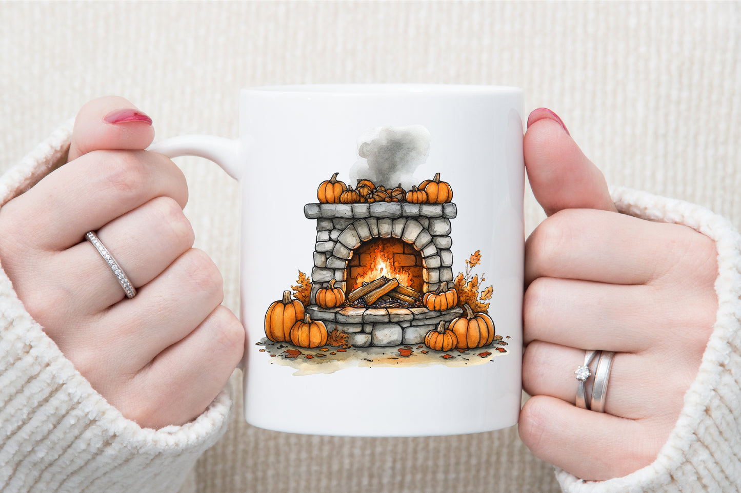 Fall Cozy Items PNG Bundle Watercolor Autumn Clipart