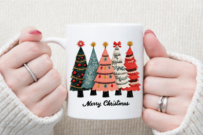 Watercolor Merry Christmas Tree PNG
